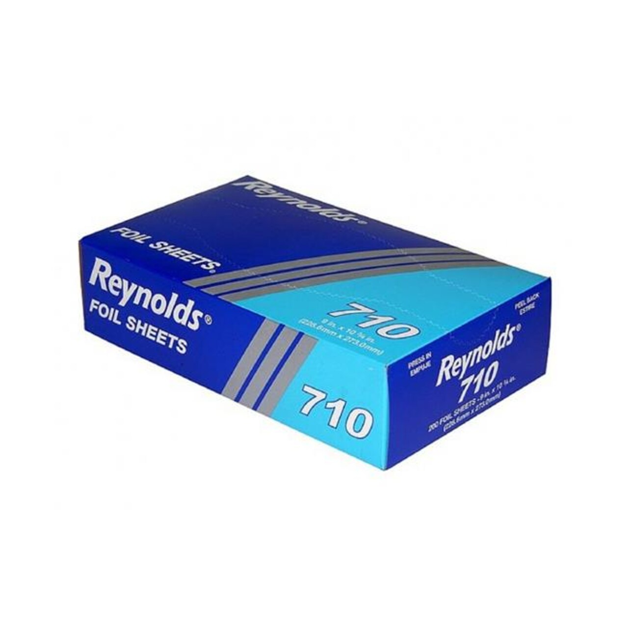 Reynolds 710 CPC 9 x 10.75 in. Interfolded Aluminum Foil Sheets - 200 Sheet  per Box & Case of 2400